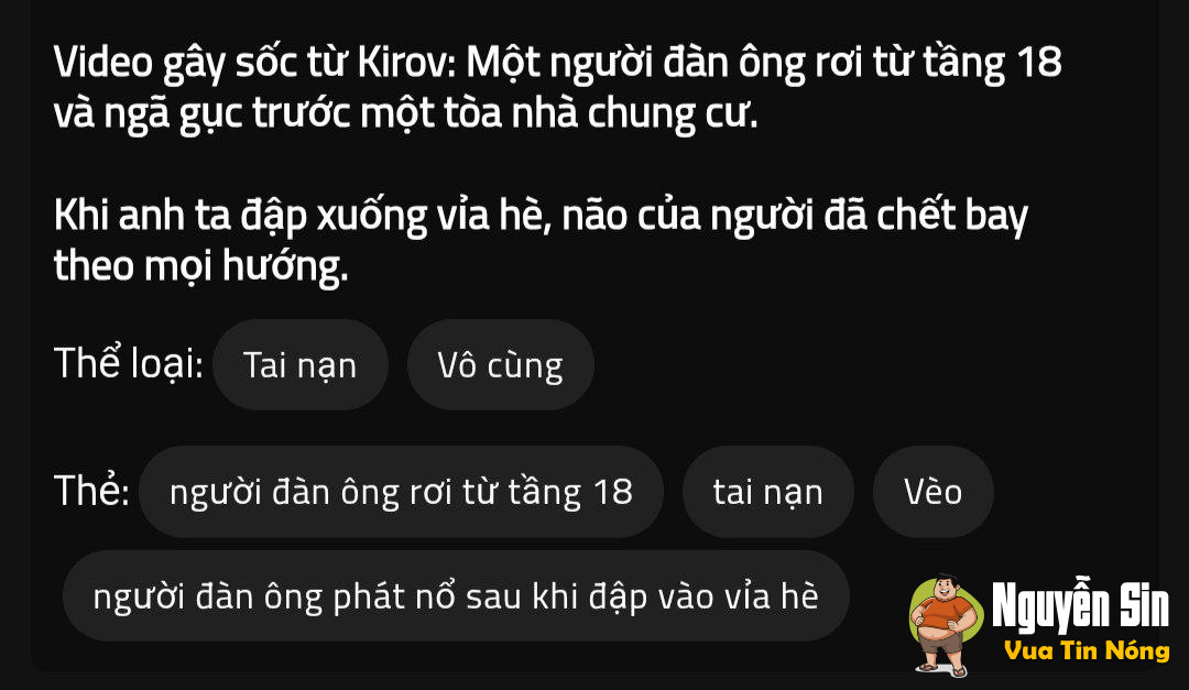 Nga: Cận cảnh CPU phát nổ khi ng đàn ông rrơii tự do từ tang18