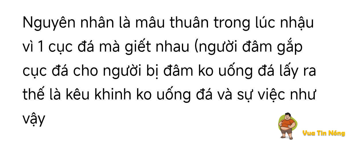 Bình Chánh, TPHCM: mâu thuẫn trong lúc nhậu, 1 ng bị đâm TV
