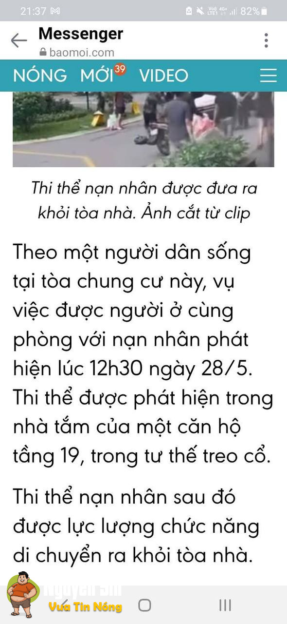 Hà Nội: Phát hiện thithe cô gái trẻ trong phòng tắm tại một chung cư cao cấp