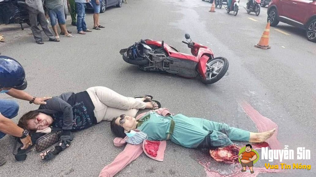 Quy Nhơn: Xe Ben và xe máy v@ ch@m, cô gái n@t 1 ch@n..