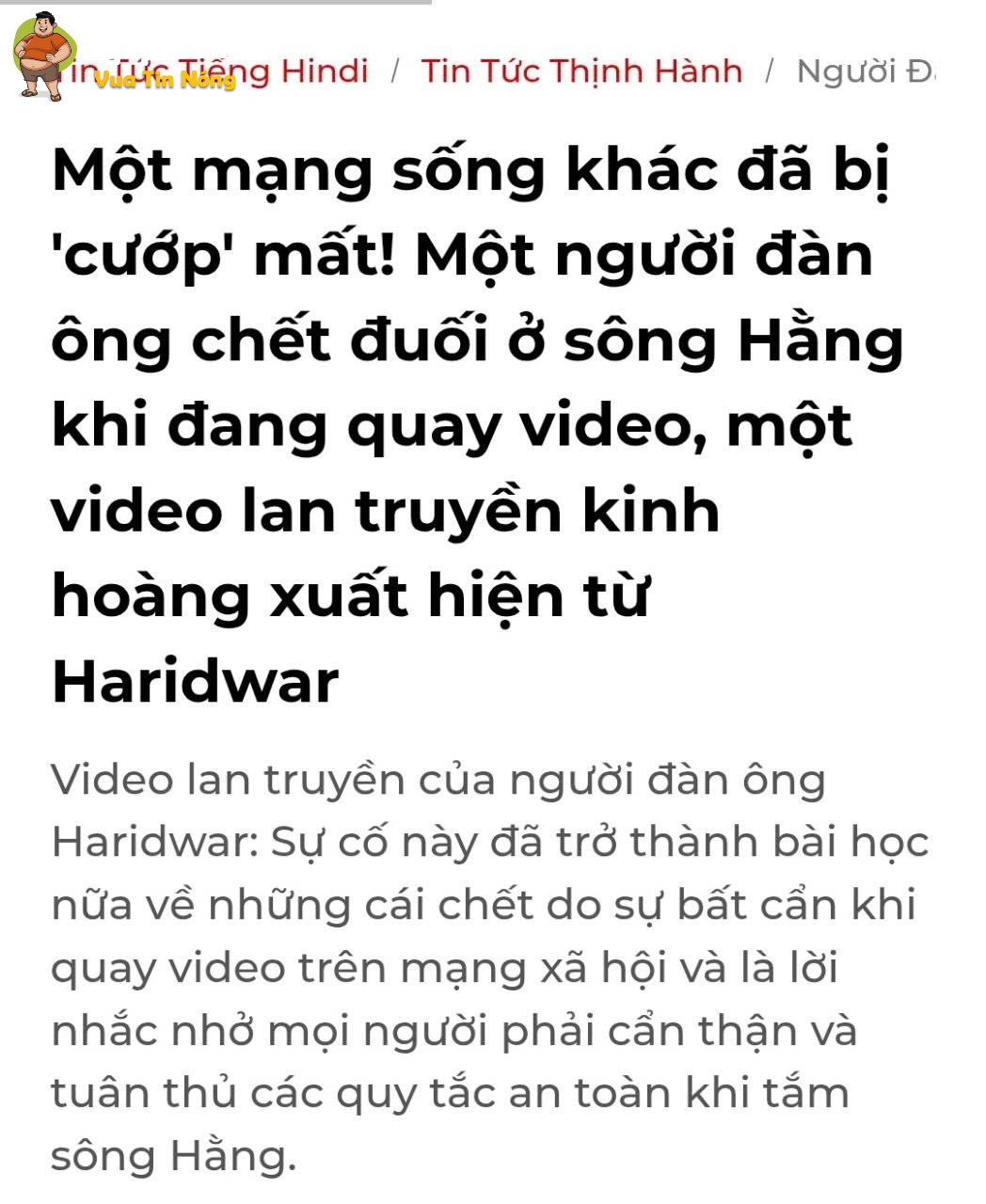 (Nước ngoài) Quay video.. không ngờ là video cuối cùng của cuộc đời