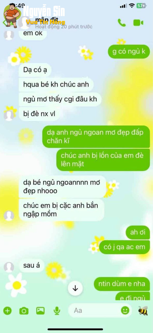 Không thể tin nổi.. đây là dòng tin nhắn của hs C3 ah