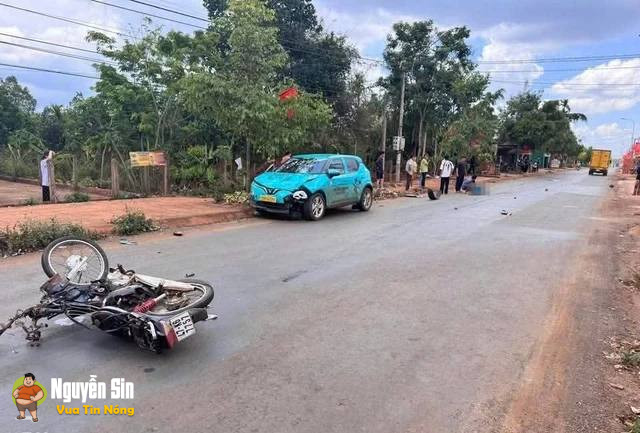 Krông Năng – Đắk Lắk: Va chạm giữa xe máy và xa Xanh SM, nghe bảo chú không qua khỏi rồi
