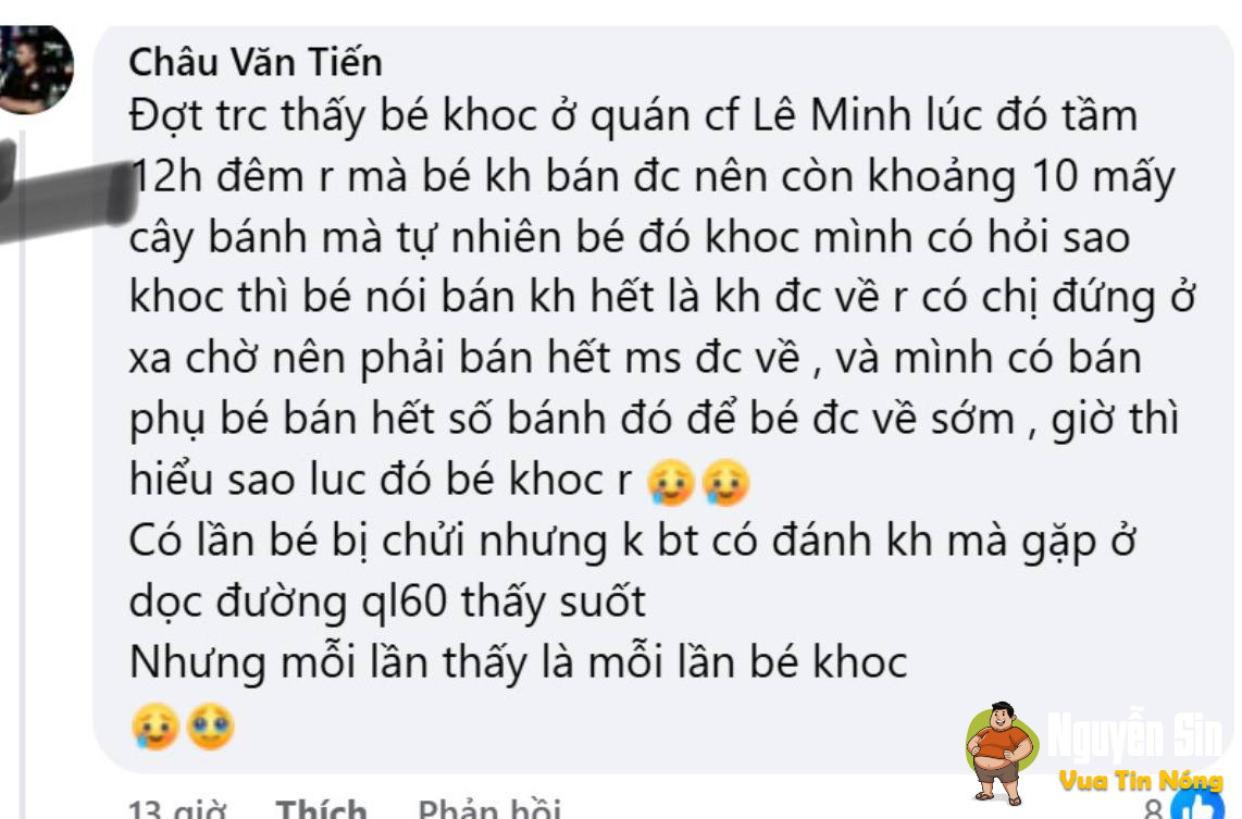 Sự việc vừa xảy ra ở Mỹ Tho, Tiền Giang Nghe bảo nữa đêm bắt bé đi bán kẹo, bé bán không được thì chửi mắng và đánh bé