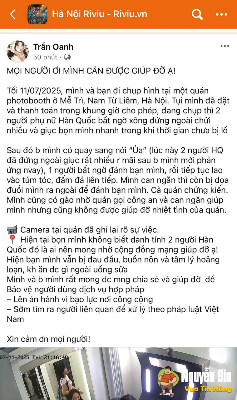 +1gai Hàn var 1gái Việt.. nghe bảo “vẫn đang rất hoảng loạn, đau đầu, buồn nôn, không ăn được gì..”