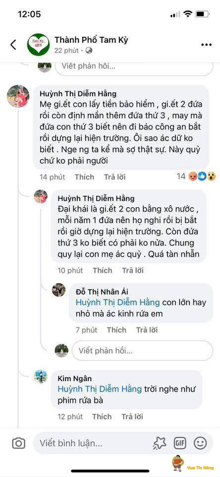 (Thông tin thêm) Nghe bảo mẹ giết 2 con lấy tiền bảo hiểm? Chấn động Quảng Nam