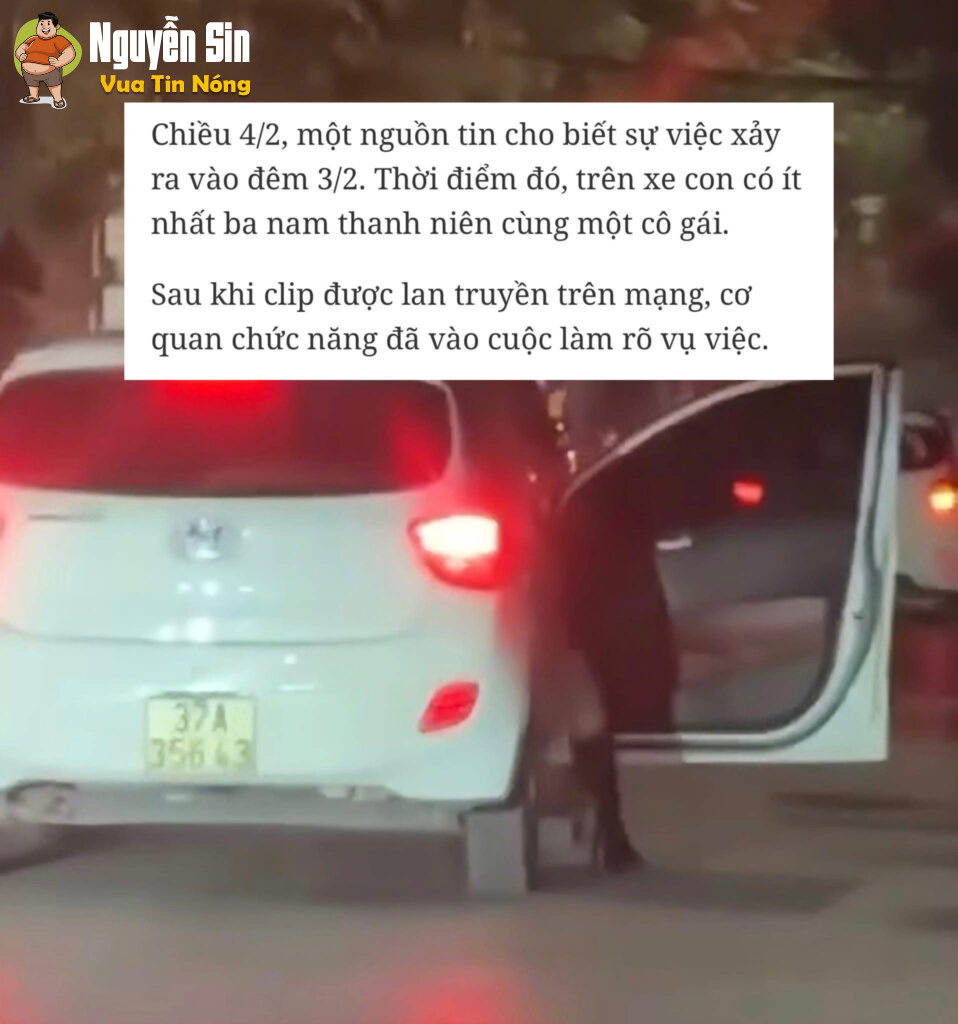 Chỉ biết cô gái bị đẩy ra khỏi xe và không mặc gì
