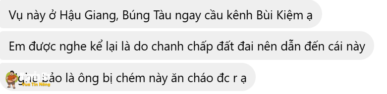 Hậu Giang: Không biết mâu thuẫn gì mà 1 ng bị chem thấy ớn