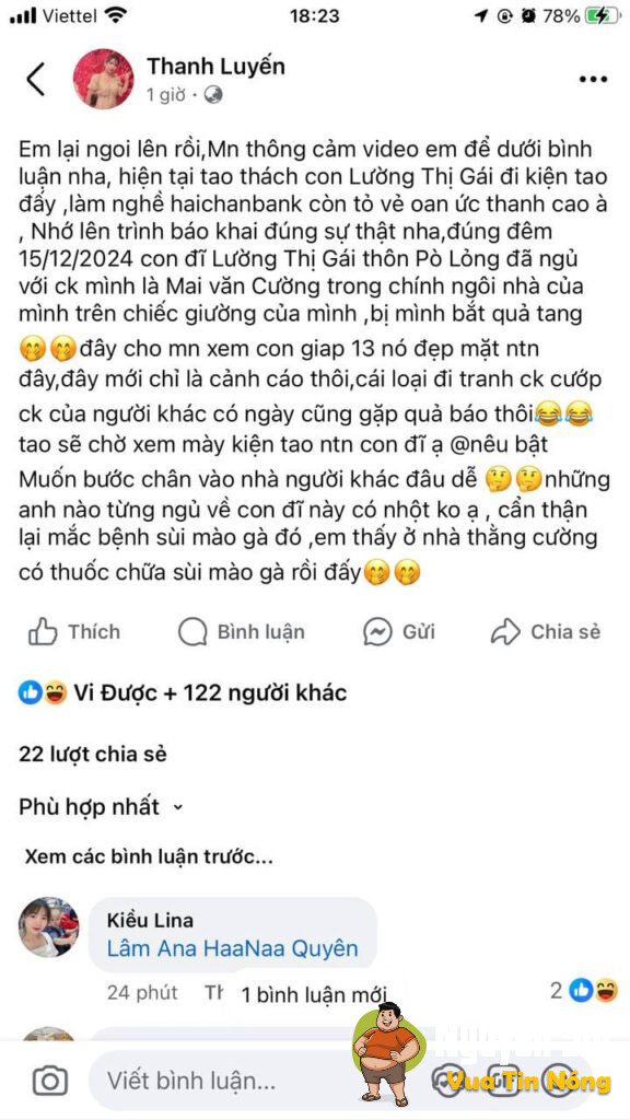 Lộc Bình, Lạng Sơn: Tiểu 3 về hẳn nhà chính thất ngủ, bị chính thất bắt tại trận