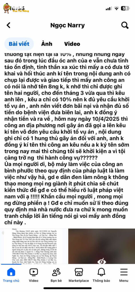 Bình Phước: 1 ng đàn ông bị đ@nh hội đồng khi nhắc nhở nhóm công nhân ăn nhậu hát karaoke