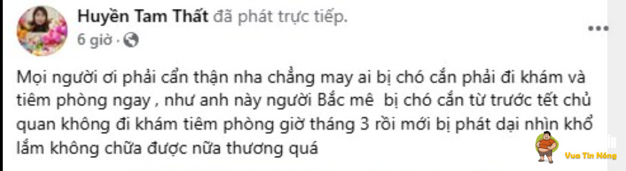 1 người có biểu hiện lạ nghi phát “bệnh d~ại”
