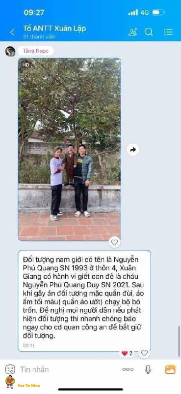 Hé lộ nguyên nhân vụ việc chấn động làng quê nghèo Thọ Xuân – Thanh Hóa sáng nay, bố sn1993 ra tay sáthại con 4 tuổi