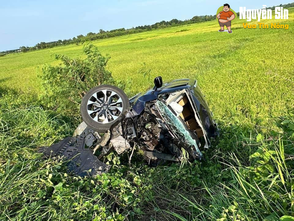 Bà Rịa – Vũng Tàu: v@cham giữa ô tô và Xe tải Ben, tài xế bị h::ất v@ăng xuống ruộng t/v:ong tại chỗ