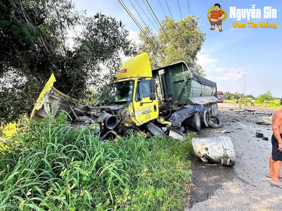Bà Rịa – Vũng Tàu: v@cham giữa ô tô và Xe tải Ben, tài xế bị h::ất v@ăng xuống ruộng t/v:ong tại chỗ