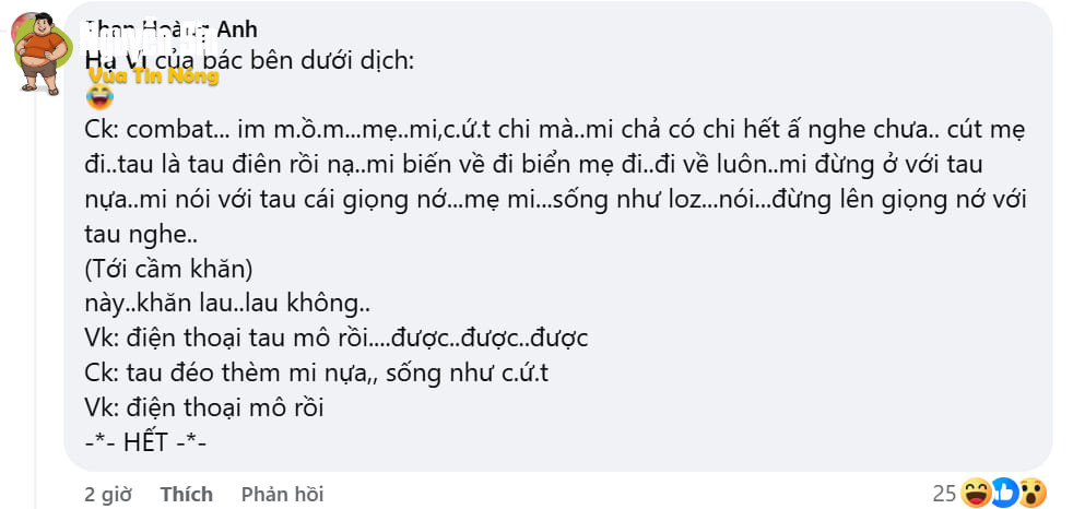 Sức đàn ông mà thẳng tay ntn ớn thật