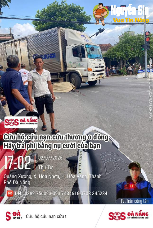 Đà Nẵng: Đứng dừng đèn đỏ mà cũng không tránh khỏi…