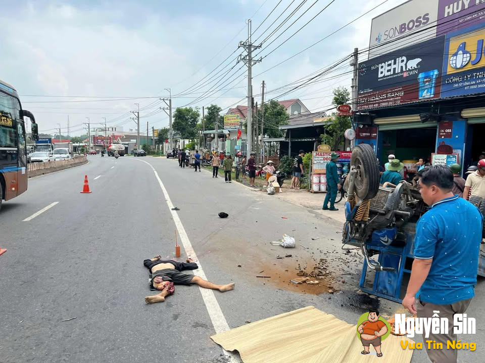 Vụ việc xảy ra trên đường ĐT 741, Xã Vĩnh Hòa , Phú Giáo ,Bình Dương sáng nay 19/4