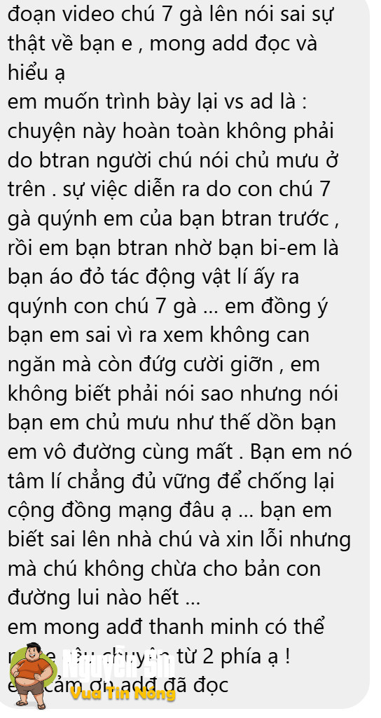 1 phụ huynh lên tiếng khi con mình bị đ@nh hội đồng