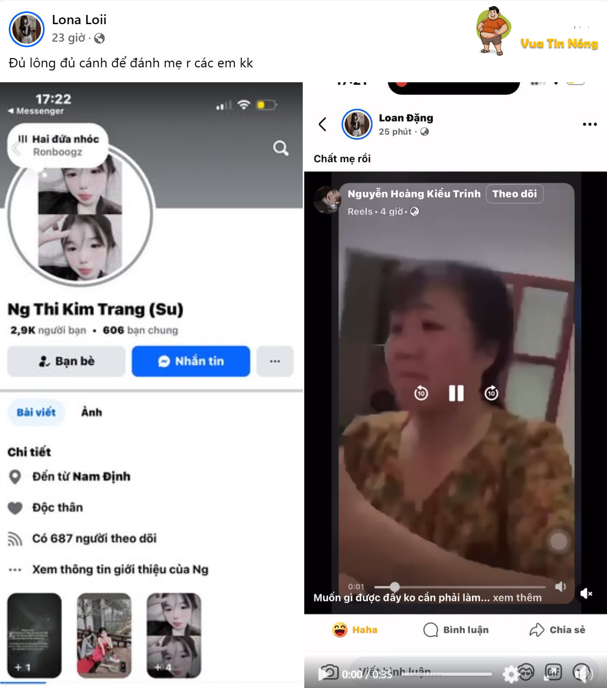 Con với chả cái.. dám đ@nh cả người tạo ra nó
