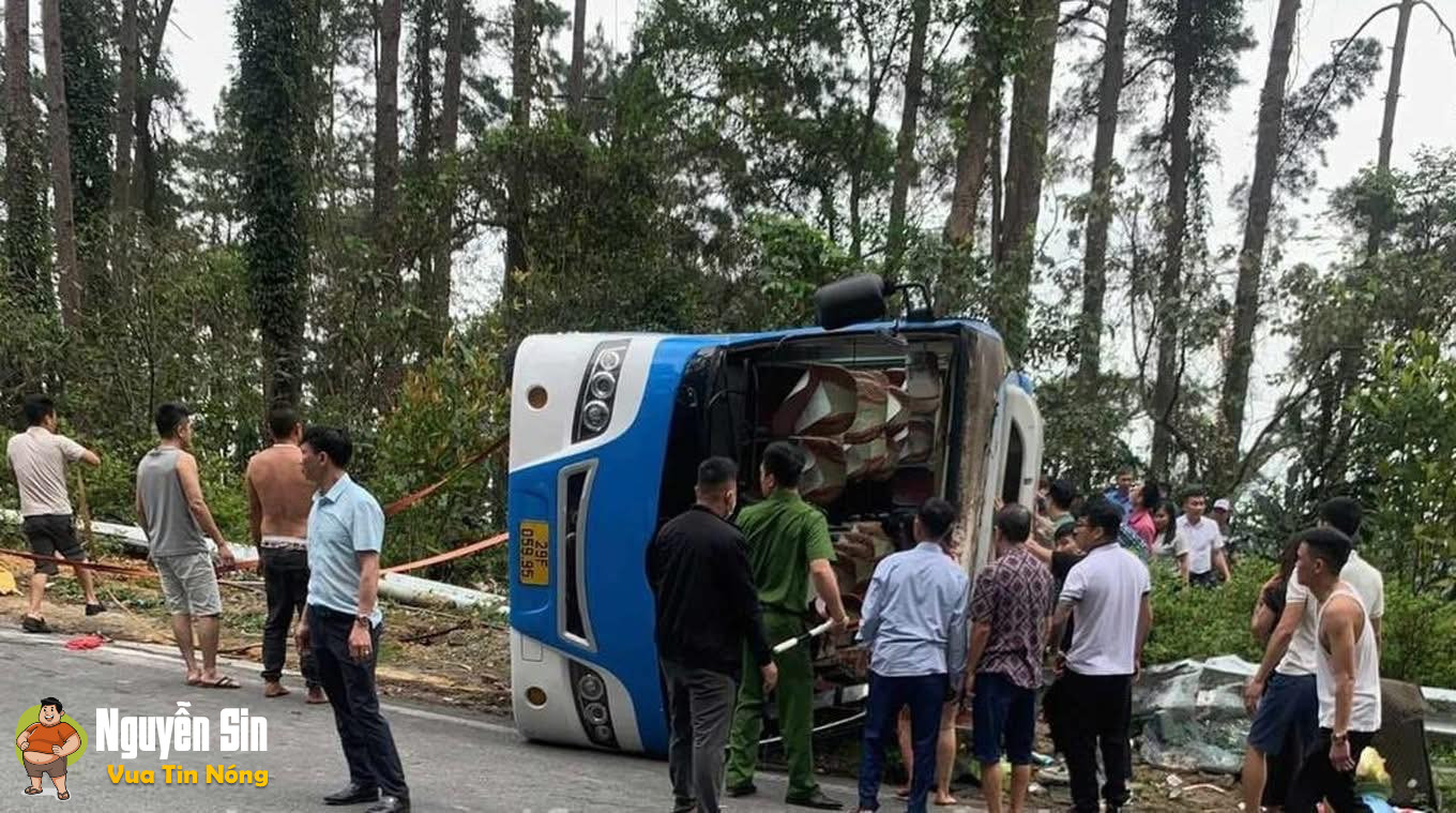 Vụ lật ô tô khách trên đèo Tam Đảo: 3 người tuvong