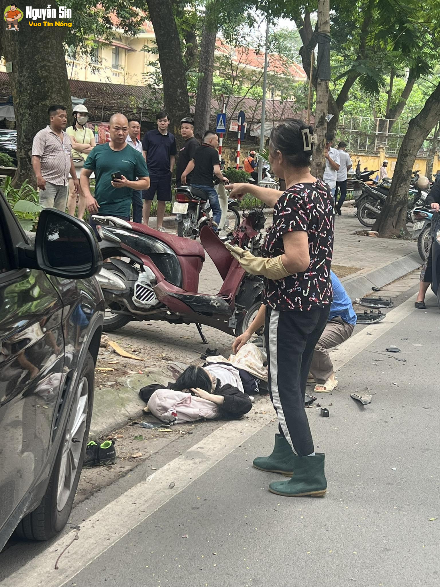 Tai nạn nghiêm trọng tại Nguyễn Huy Tự – Hà Nội vừa xong: Em nữ sinh chỉ còn 1 chân