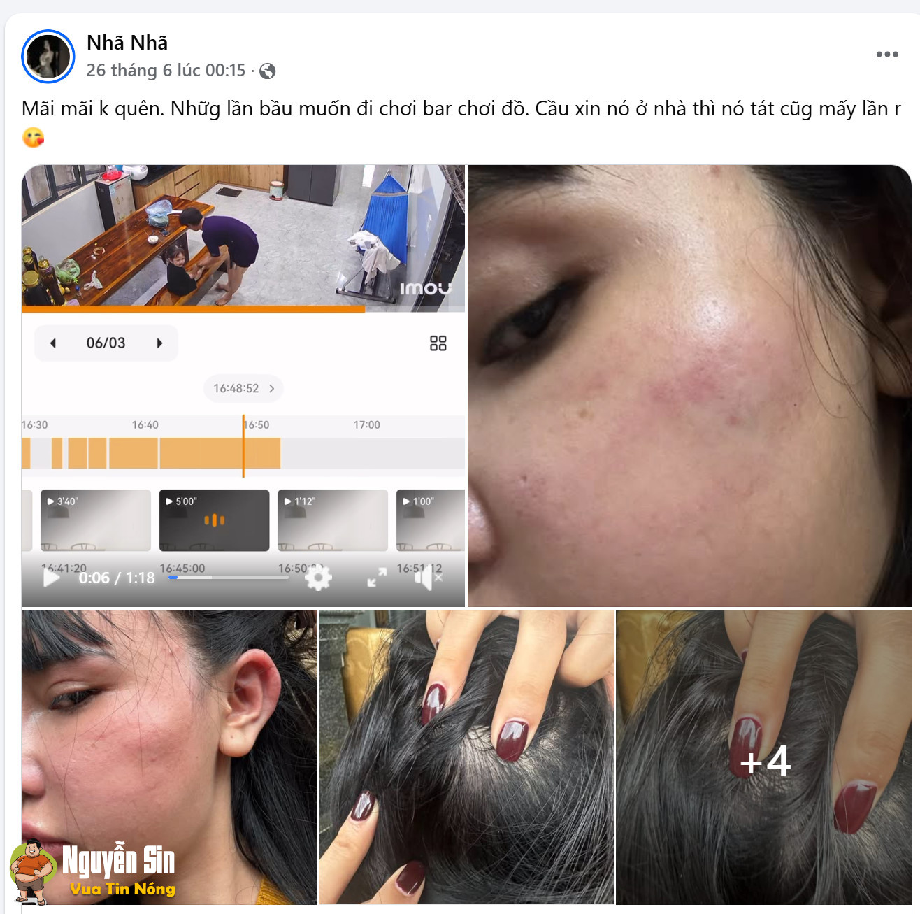Đắk Lắk: ck đ@nh vk, doạ sẽ k chu cấp cho con nếu cứ lèm bèm