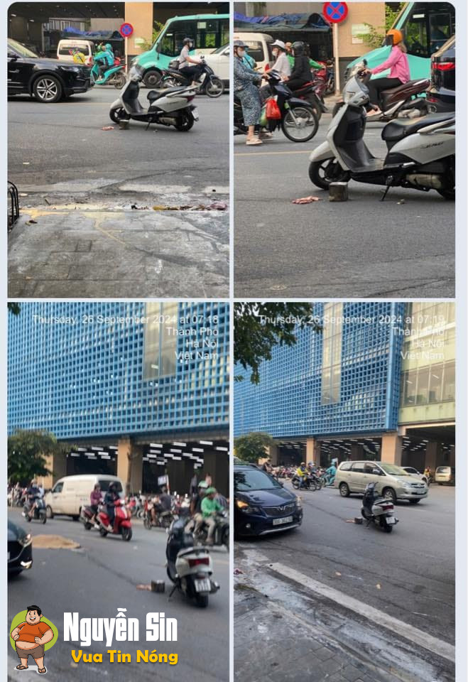 Sáng nay tại Hào Nam- Hà Nội: Học sinh đi xe máy vacham với cụ ông đang sang đường, đúng lúc xe khách đi tới…