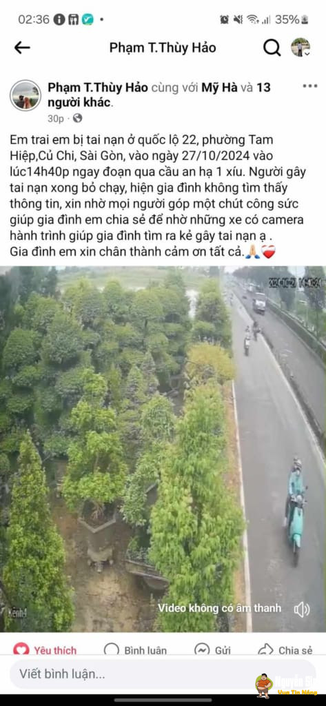 TNGT ở Củ Chi, TPHCM ngày 27/10 khiến 1 người nguy kịch