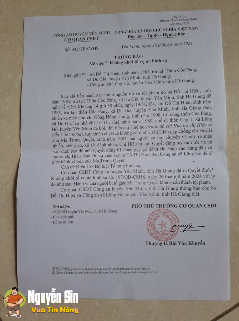 Hà Giang: chủ nợ đến nhà đòi tiền con nợ bị con nợ đ@nh cho không trượt phát nào