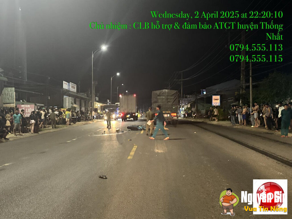 Đồng Nai: Vụ tai nạn giữa 2 xe tai và 1 xe moto. Ninh phát quốc lộ 20. 1 người đi bệnh viện và 1 người ko qua khỏi