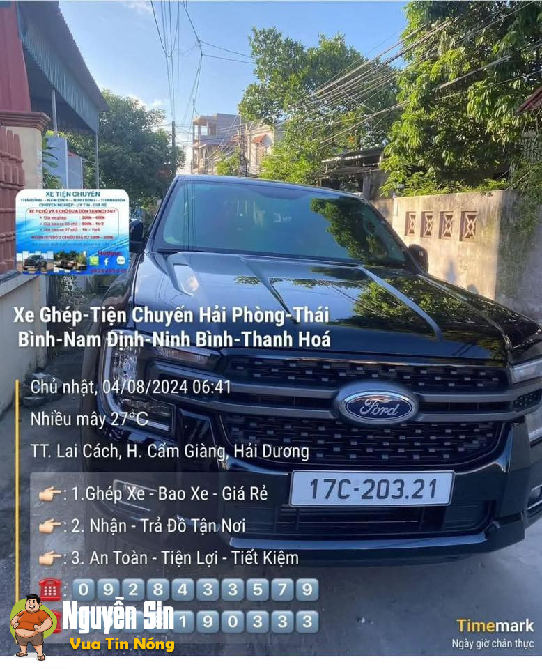 Vụ vchạm giữa nửa tải và xe con tại Thái Bình. Được biết nửa tải không ngần ngại thơm đuôi xe con để chủ xe xuống “giao lưu”.