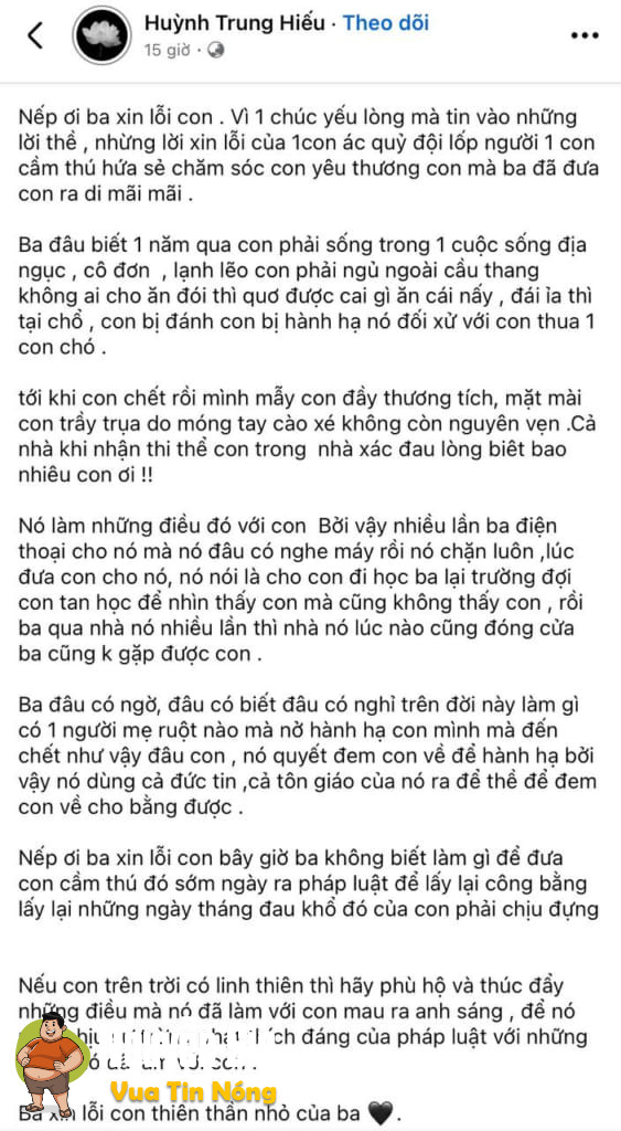 Người ”Mẹ Ruột ” nhẫn tâm h@nh hạ con mình đến chet