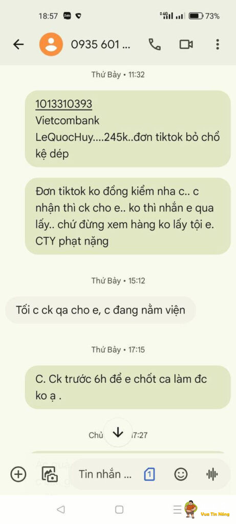 Thêm một shipper tố nữ khách hàng …