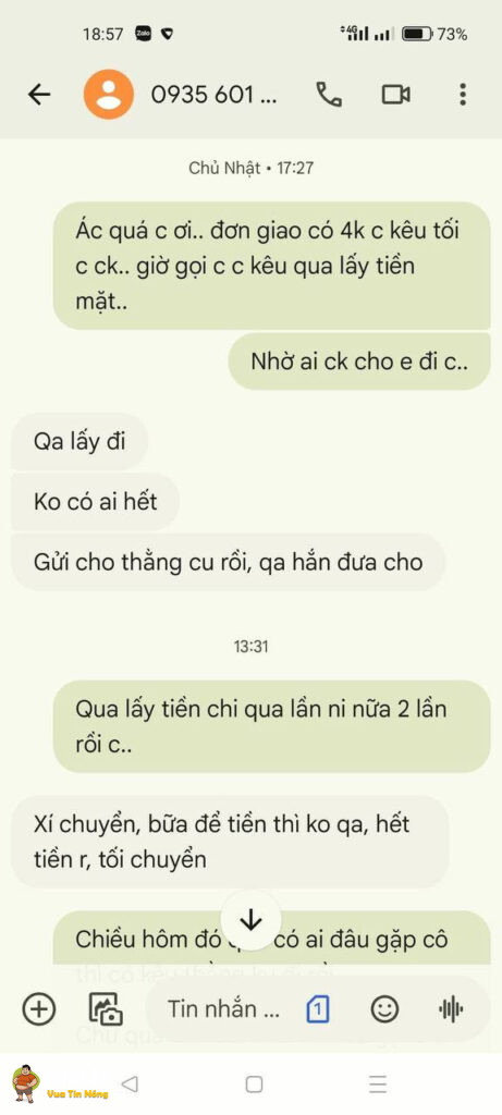 Thêm một shipper tố nữ khách hàng …