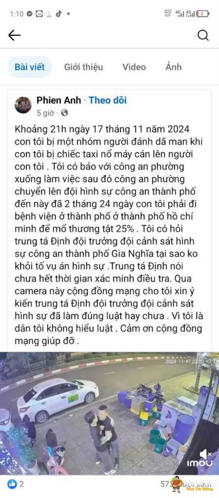 Video ghi lại cảnh tương tác, lấy cả xe cán