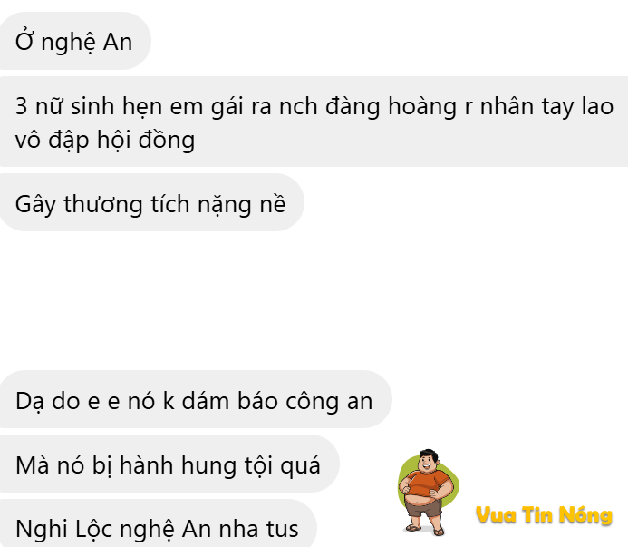 Nghệ An: 1 bạn nữ bị đ@nh hoidong d~a man
