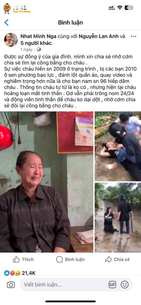 Nữ sinh lớp 8 bị BLHĐ VÀ XHTD