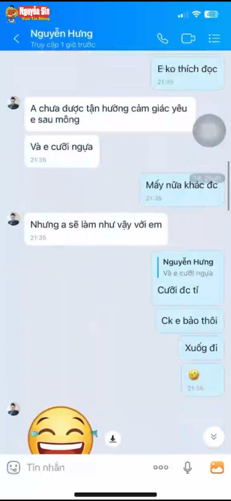 Thanh niên sn 99 bị vợ 2k5 cắm cho quả sừng. Đọc tin nhắn mà nổi hết gai ốc