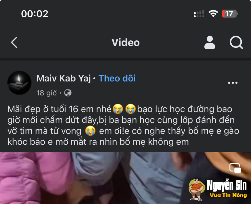 Nam sinh 16t học tại trường cao đẳng Sơn La bị 3 bạn nam cùng lớp đánh TV