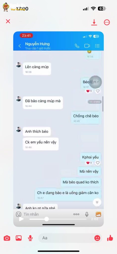 Thanh niên sn 99 bị vợ 2k5 cắm cho quả sừng. Đọc tin nhắn mà nổi hết gai ốc