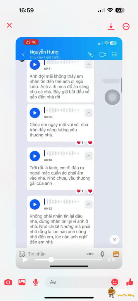Thanh niên sn 99 bị vợ 2k5 cắm cho quả sừng. Đọc tin nhắn mà nổi hết gai ốc