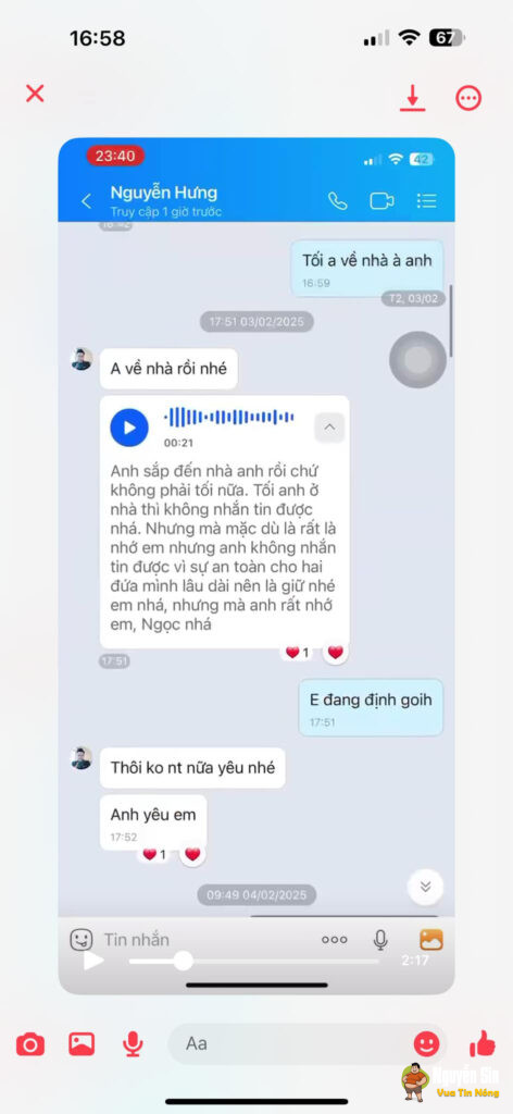 Thanh niên sn 99 bị vợ 2k5 cắm cho quả sừng. Đọc tin nhắn mà nổi hết gai ốc