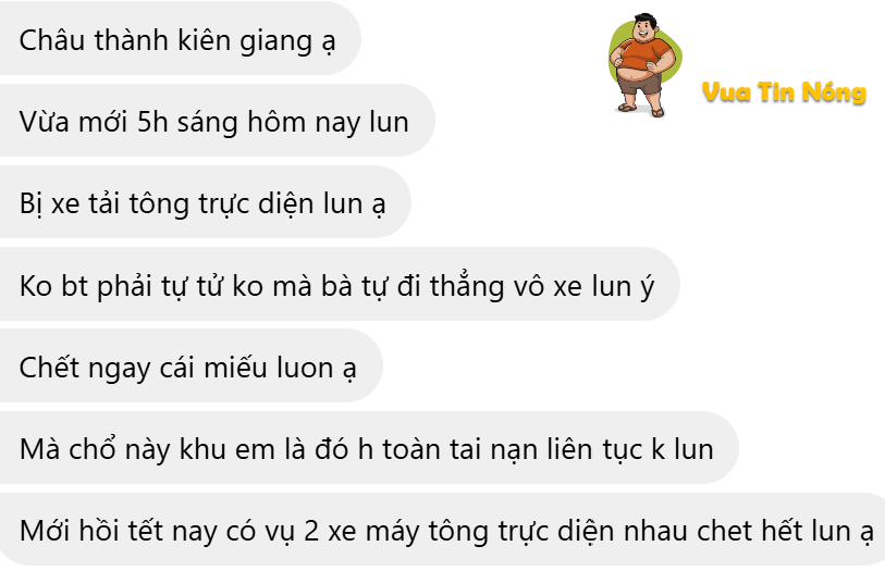 Kiên Giang: vcham với xe tải, 1 người tv