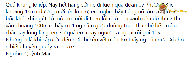 Tuyên Quang: Sau tiếng nổ lớn, 1 người đàn ông nhập viện với phần FACE ID be bét m**