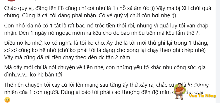 Thanh niên bỏ vk đem hàng trăm triệu bao nuôi bé 3 và cái kết bị bé 3 đối xử ko ra gì