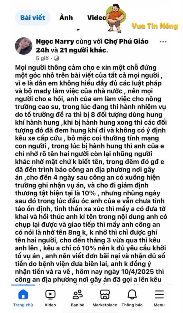 Bình Phước: 1 người đàn ông bị đánh hội đồng khi nhắc nhở nhóm công nhân ăn nhậu ở quán karaoke
