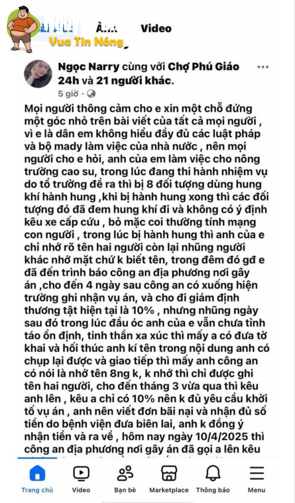 Bình Phước: 1 người đàn ông bị đ@nh hội đồng khi nhắc nhở nhóm công nhân ăn nhậu ở quán karaoke