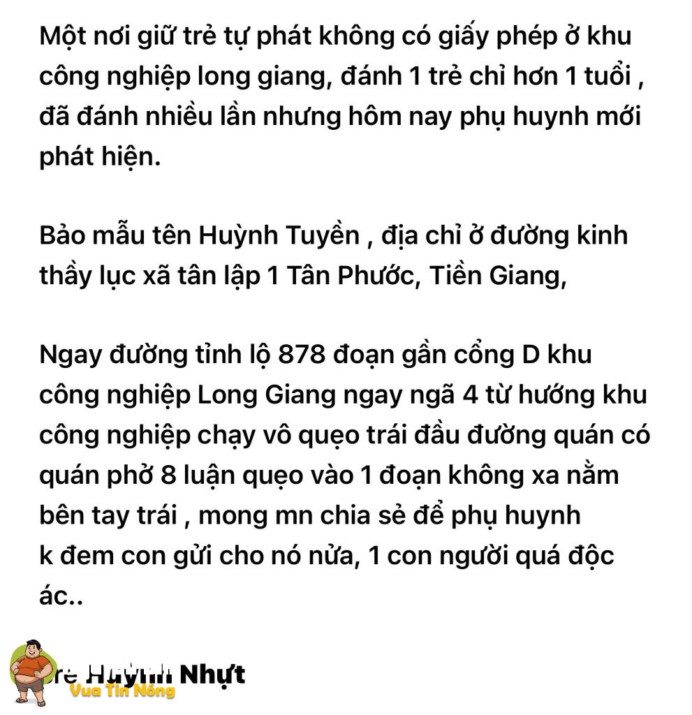 Cập nhật vụ Tiền Giang: nghe gia đình chia sẻ mà xót cho cháu
