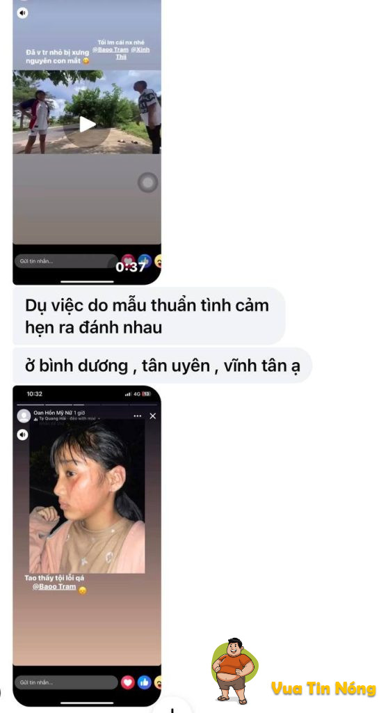 Lớp 6 lớp 7 mà mâu thuẫn tình cảm đồ rồi đó