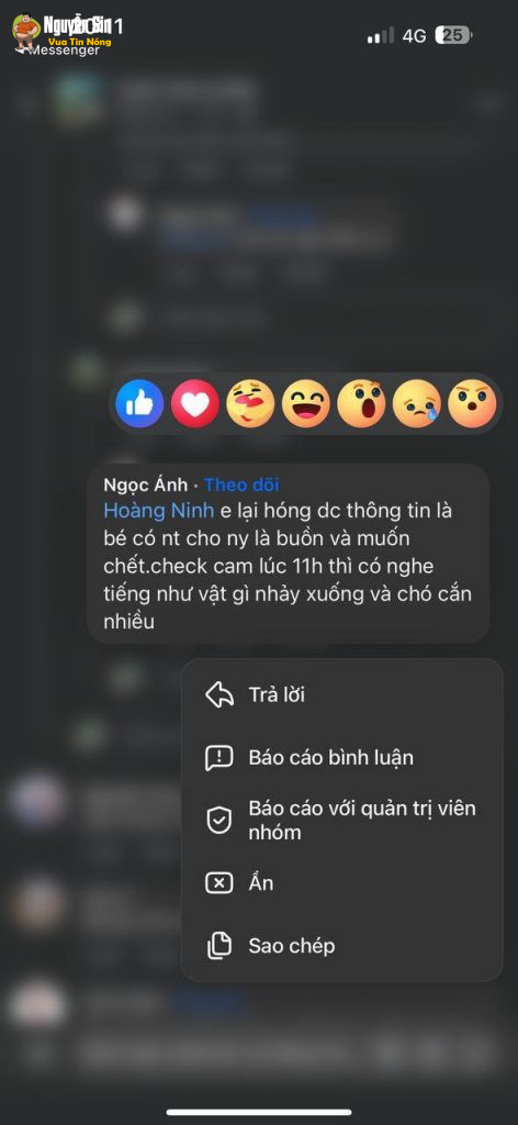 Sáng người nhà vừa được người thân đăng bài tìm.